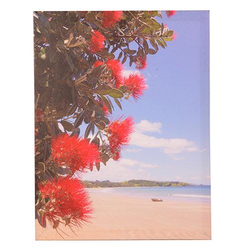 Canvas Pohutakawa Beach Wall Art