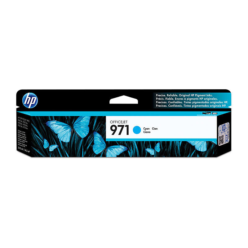 HP #971 Cyan Ink CartridgeCN622AA