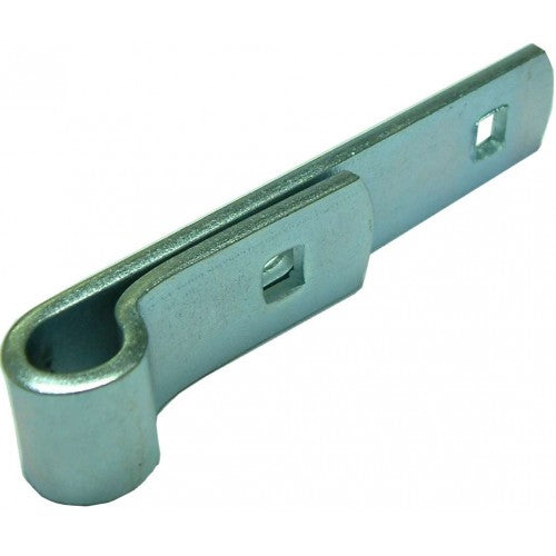 Galvanised gate hinge straps, 225 x 16mm, durable and rust-resistant for lightweight wooden gates.