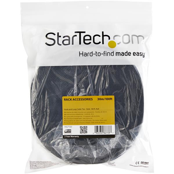 Premium Hook-and-Loop Cable Tie Roll - 7.6m (25 ft.) for Efficient Cable Management
