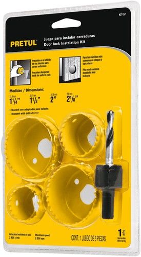 Holesaw Set - 5 Pce Pretul 32-53mm