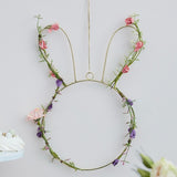 Wreath with Foliage - Contemporary Easter Bunny (32cm)