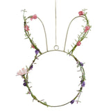Wreath with Foliage - Contemporary Easter Bunny (32cm)