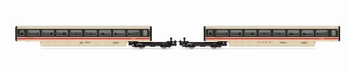 Hornby Trains BR Class 370 Advanced Passenger Train 2-car set, featuring tilting design, historic speed record, and vintage charm.