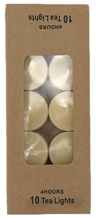 Tealight Candles 4 Hour Pack of 10 Citronella