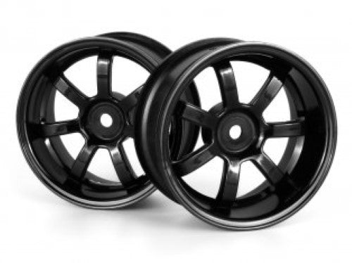 Radio control part Rays 57S in black, 1/10 scale, 6mm OS for enhanced performance and design.