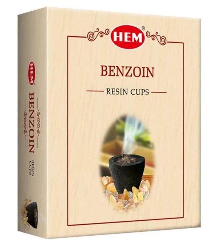 Resin Cup - HEM Benzoin Dhoop (10 pcs in a Box)