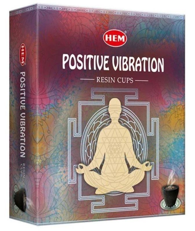 Resin Cup - HEM Positive Vibes Dhoop (10pcs in a Box)