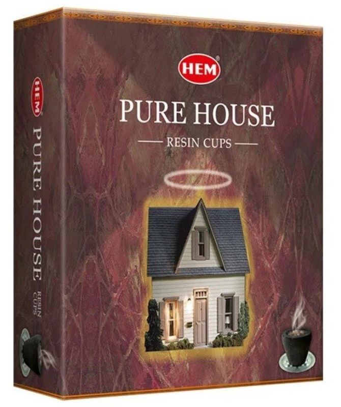 Resin Cup - HEM Pure House Dhoop (10pcs in a Box)