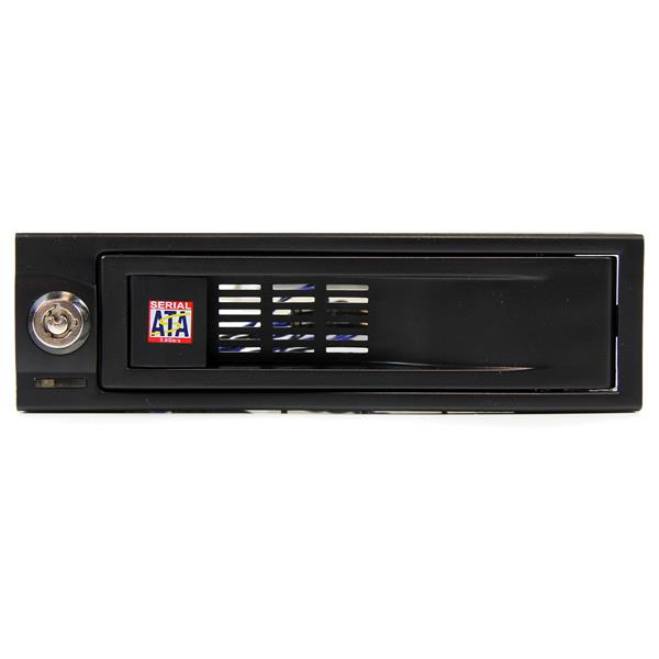 High-Speed 5.25in Trayless Hot Swap Mobile Rack for 3.5in SATA Hard Drives - 6 Gbps Transfer