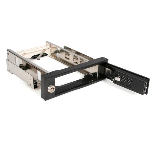 High-Speed 5.25in Trayless Hot Swap Mobile Rack for 3.5in SATA Hard Drives - 6 Gbps Transfer