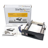 High-Speed 5.25in Trayless Hot Swap Mobile Rack for 3.5in SATA Hard Drives - 6 Gbps Transfer