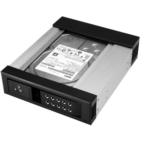 5.25" to 3.5" SATA/SAS Hard Drive Hot Swap Bay - Trayless Aluminum, 6Gbps Speed