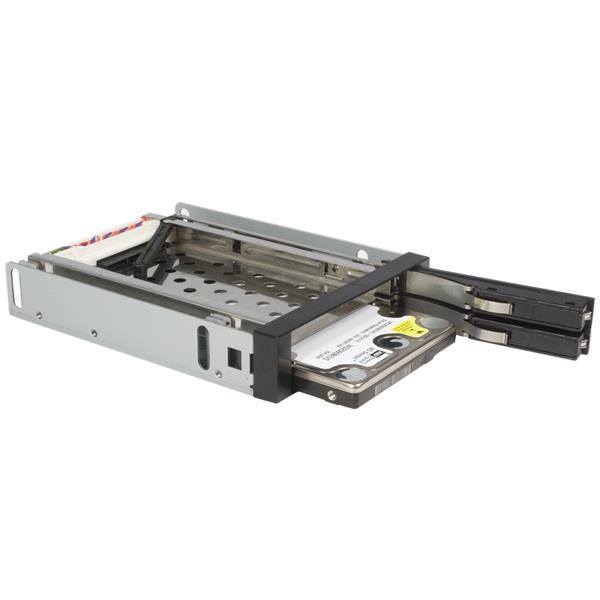 SATA Mobile Rack Backplane - 2 Drive 2.5in Trayless Hot Swap HDD/SSD for 3.5in Bay