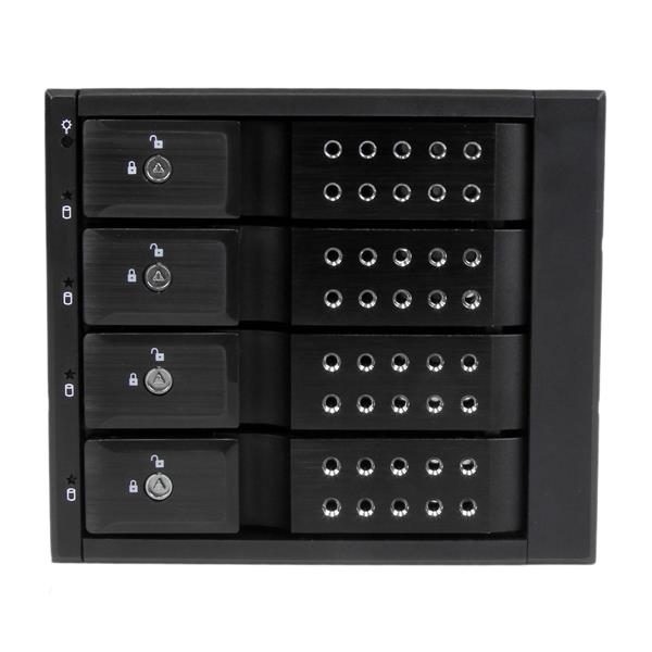 4-Bay Hot Swap Mobile Rack Backplane for 3.5" SATA/SAS HDDs - Trayless, 6 Gbps, Easy Install