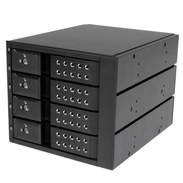 4-Bay Hot Swap Mobile Rack Backplane for 3.5" SATA/SAS HDDs - Trayless, 6 Gbps, Easy Install