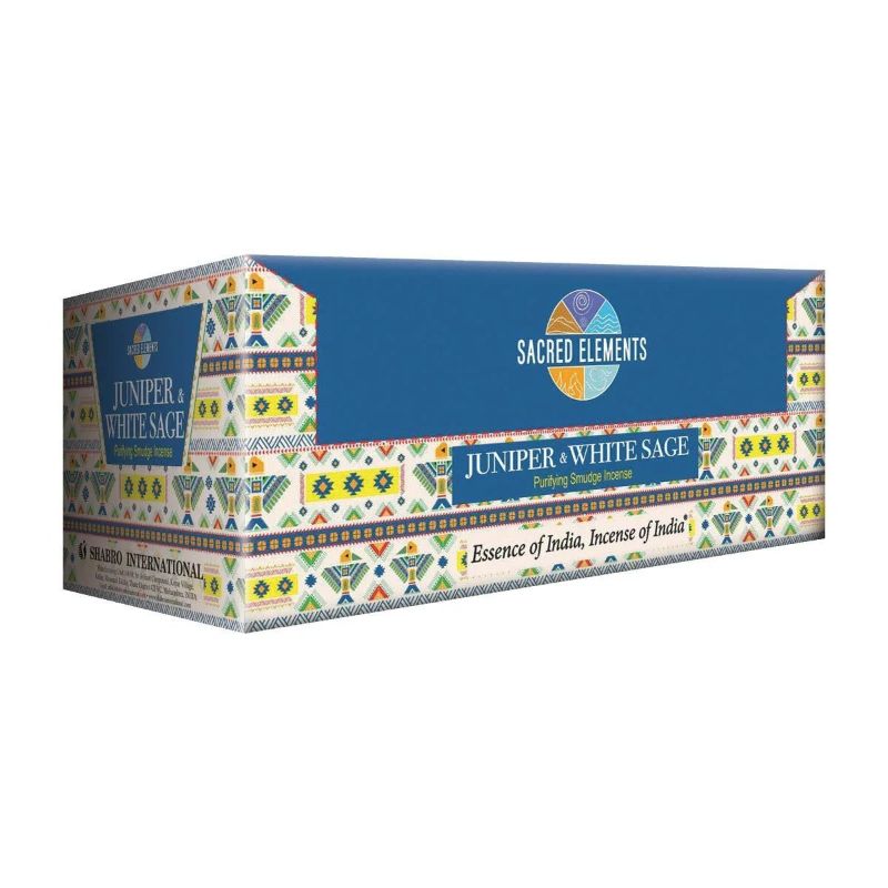 Incense - Sacred Elements Juniper White Sage Masala (Box of 12)