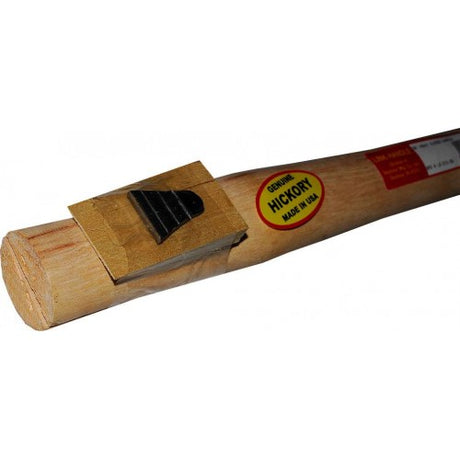 36-inch G.H. Heavy sledgehammer handle made of durable hickory, designed for heavy-duty tasks and optimal performance.