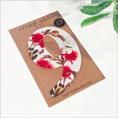 Pohutukawa House Number: 9 WALL ART & DECOR