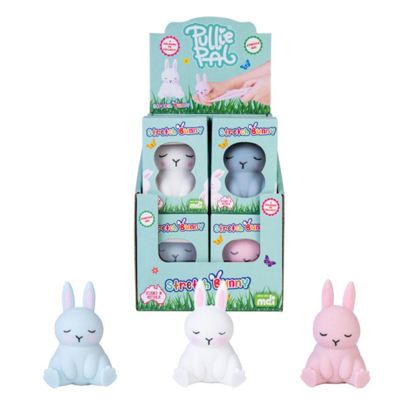Stretch Bunny - Pullie Pal Furever Pets (Set of 12 Assorted)