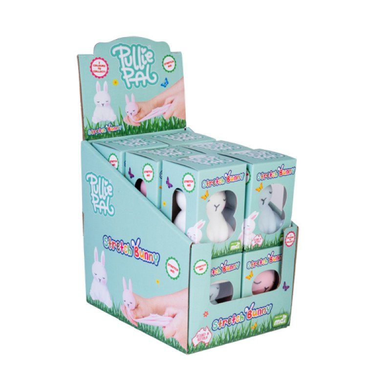 Stretch Bunny - Pullie Pal Furever Pets (Set of 12 Assorted)
