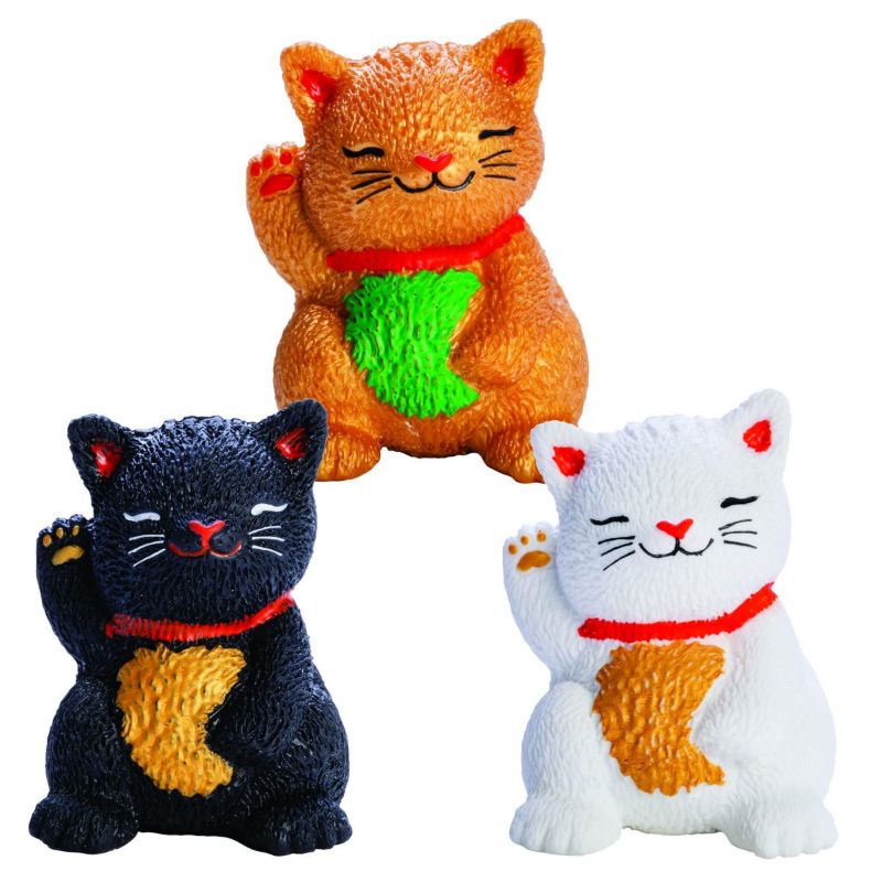 Stretch Lucky Cat - Pullie Pal (Set of 12 Assorted)
