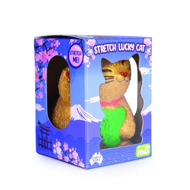 Stretch Lucky Cat - Pullie Pal (Set of 12 Assorted)