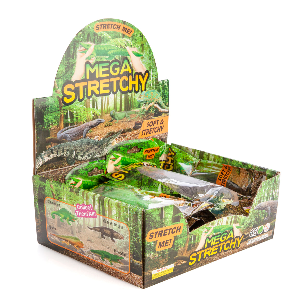 Mega Stretchy Reptile - Set of 12