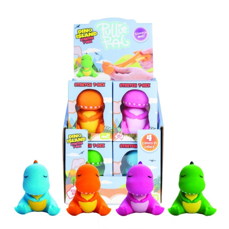 Stretch T-Rex - Pullie Pal (Set of 12 Assorted)