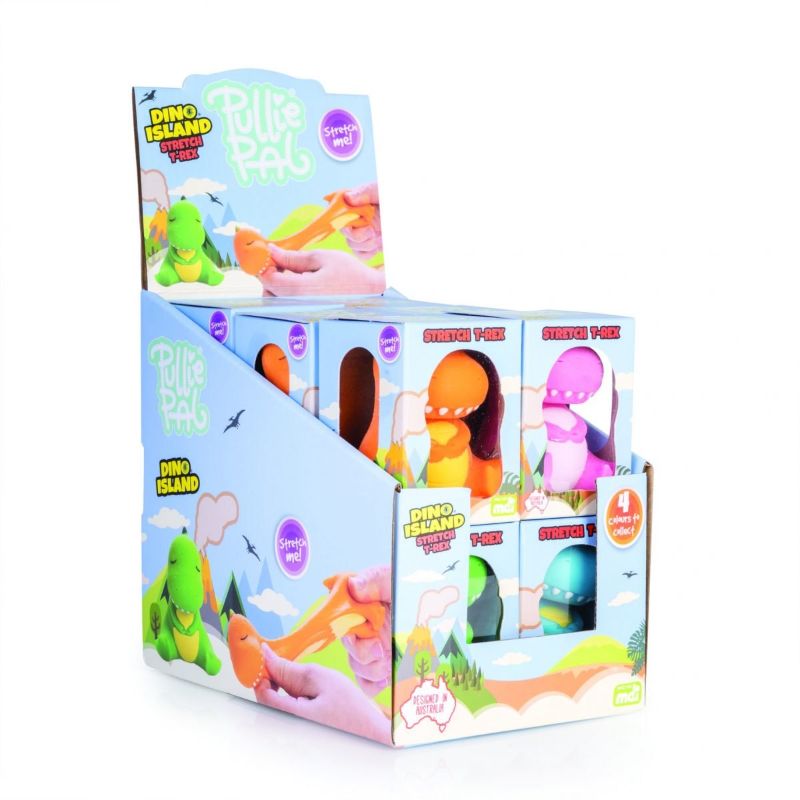 Stretch T-Rex - Pullie Pal (Set of 12 Assorted)