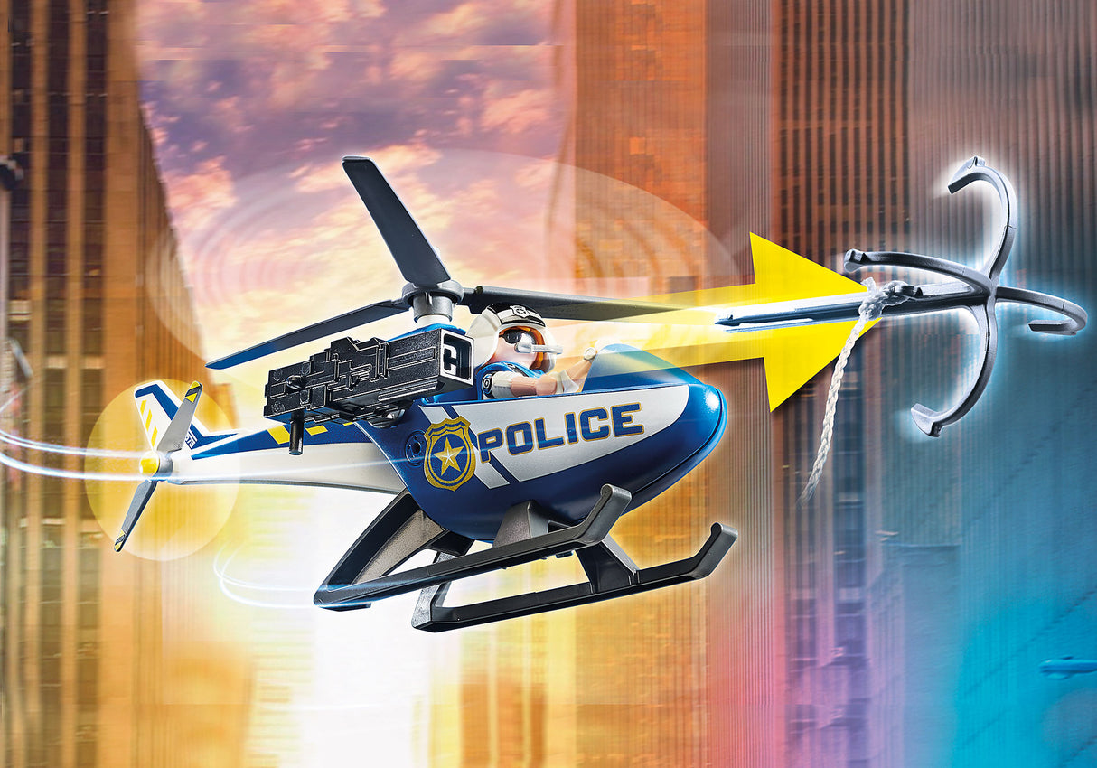 Playmobil - Helicopter Pursuit with Runaway Van