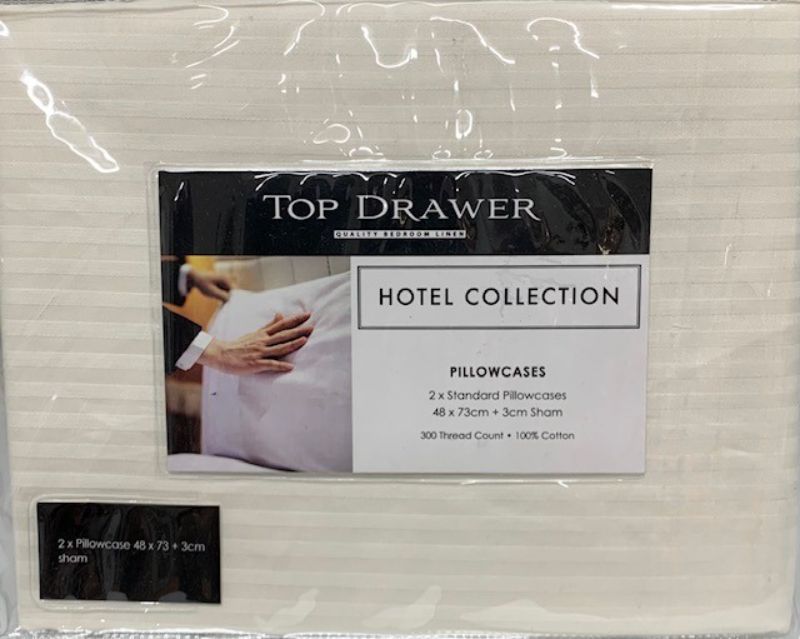 Elegant cream Euro pillowcase pair from the Hotel Collection, crafted from 100% premium cotton for luxurious comfort.