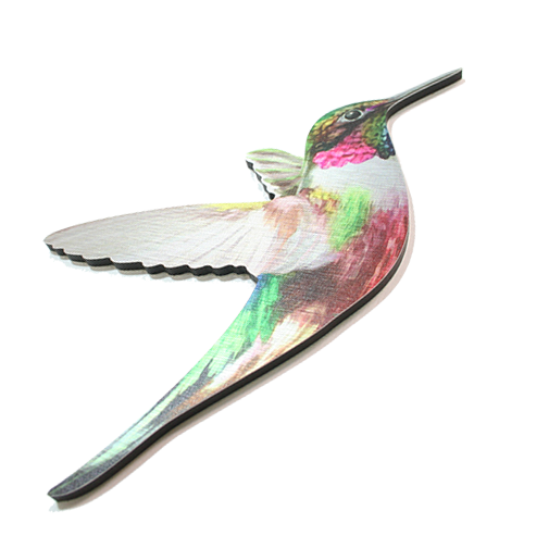 Humming Birds In Flight - Wall Art