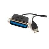 1.8m USB to Parallel Printer Adapter - M/M | Fast Data Transfer for USB PCs to Centronics Printers