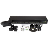 8-Port USB-to-Serial Adapter Hub with rack-mountable design for industrial automation and robust connectivity.