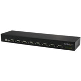 8-Port USB-to-Serial Adapter Hub for industrial automation, featuring rack-mountable design and reliable FTDI chipset.