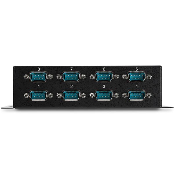 8-Port USB to DB9 RS232 Serial Adapter Hub - Durable USB Serial Hub for Legacy Devices