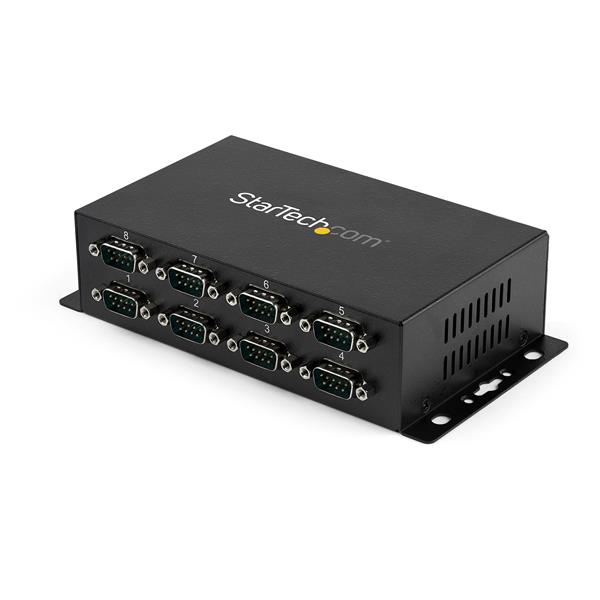 8-Port USB to DB9 RS232 Serial Adapter Hub - Durable USB Serial Hub for Legacy Devices