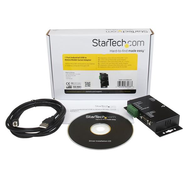 Industrial USB to RS422/RS485 Serial Adapter with Isolation - 1 Port Metal Converter