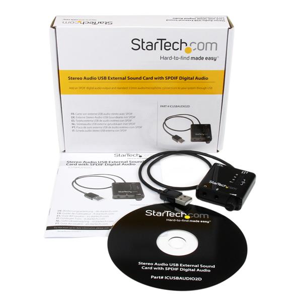 High-Quality USB Stereo Audio Adapter with SPDIF Output & 5.1 Surround Sound Capability