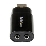 USB Stereo Audio Adapter by Smartfox AU, converting USB to headset and microphone connections for superior audio quality.