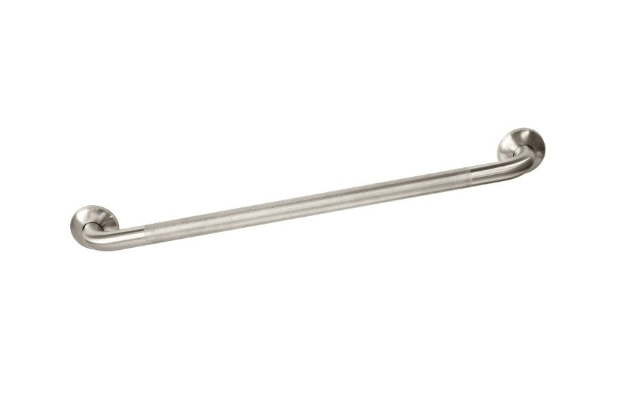720mm Knurled Straight Grab Rail - Brushed Stainless Steel