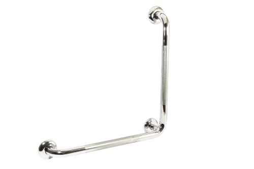 750mm x 750mm x 90 Degree Grab Rail - Polished Stainless Steel