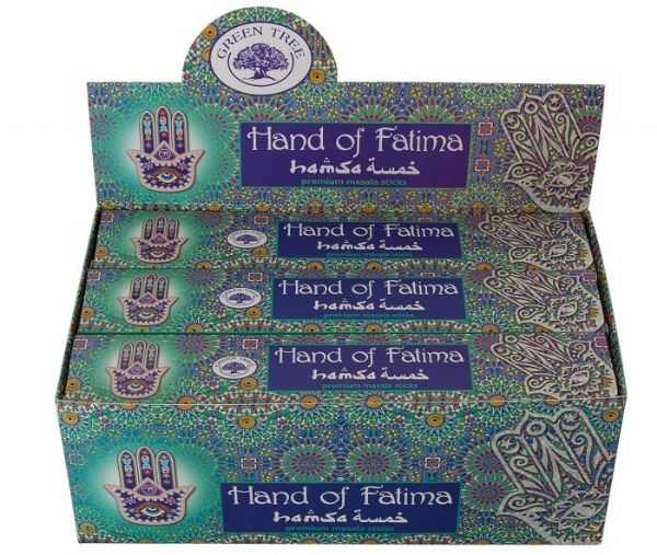 Incense  - Green Tree Hands of Fatima 15g