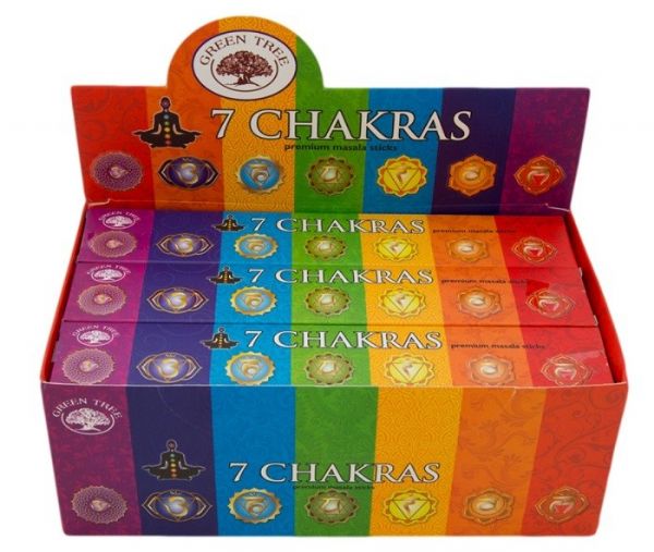 Incense  - Green Tree 7 Chakra Incense 15