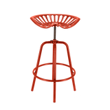 Tractor Bar Stool - Red (50 x 48 x 70cm)