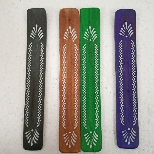 Incense Holder - Antique Colored Incense Patti (Set of 4)