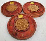 Incense Holder - Round Laser Logo (Set of 3)