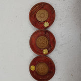 Incense Holder - Round Laser Logo (Set of 3)
