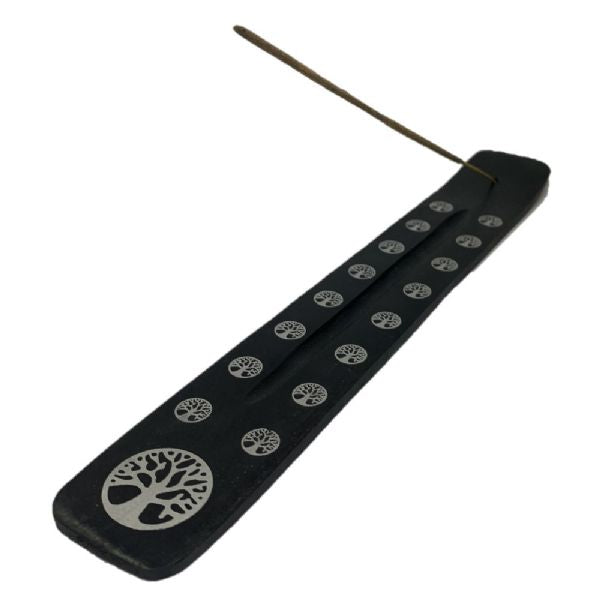 Incense Holder - Antique Black 10 inch Ash Catcher Set of 12